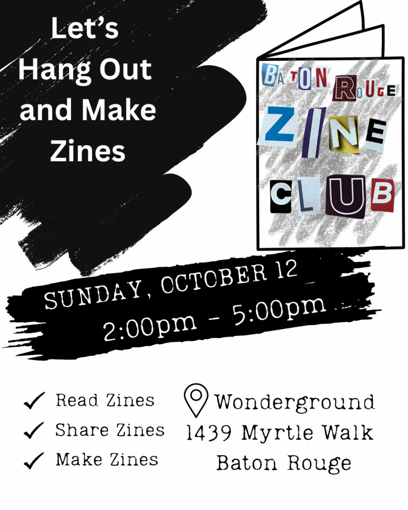 Next BRZC meet up: October 12, 2-5pm at Wonderground